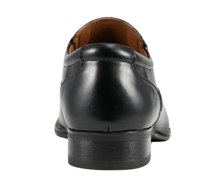 Amali Victor Luxe Moc Toe Loafers Men’s Vegan Leather Black