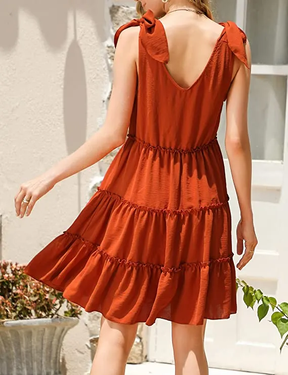 Black Sleeveless Summer Casual Dress Sexy Sleeveless Beach Dress Swing A Line Strap Sundresses - Clearlove