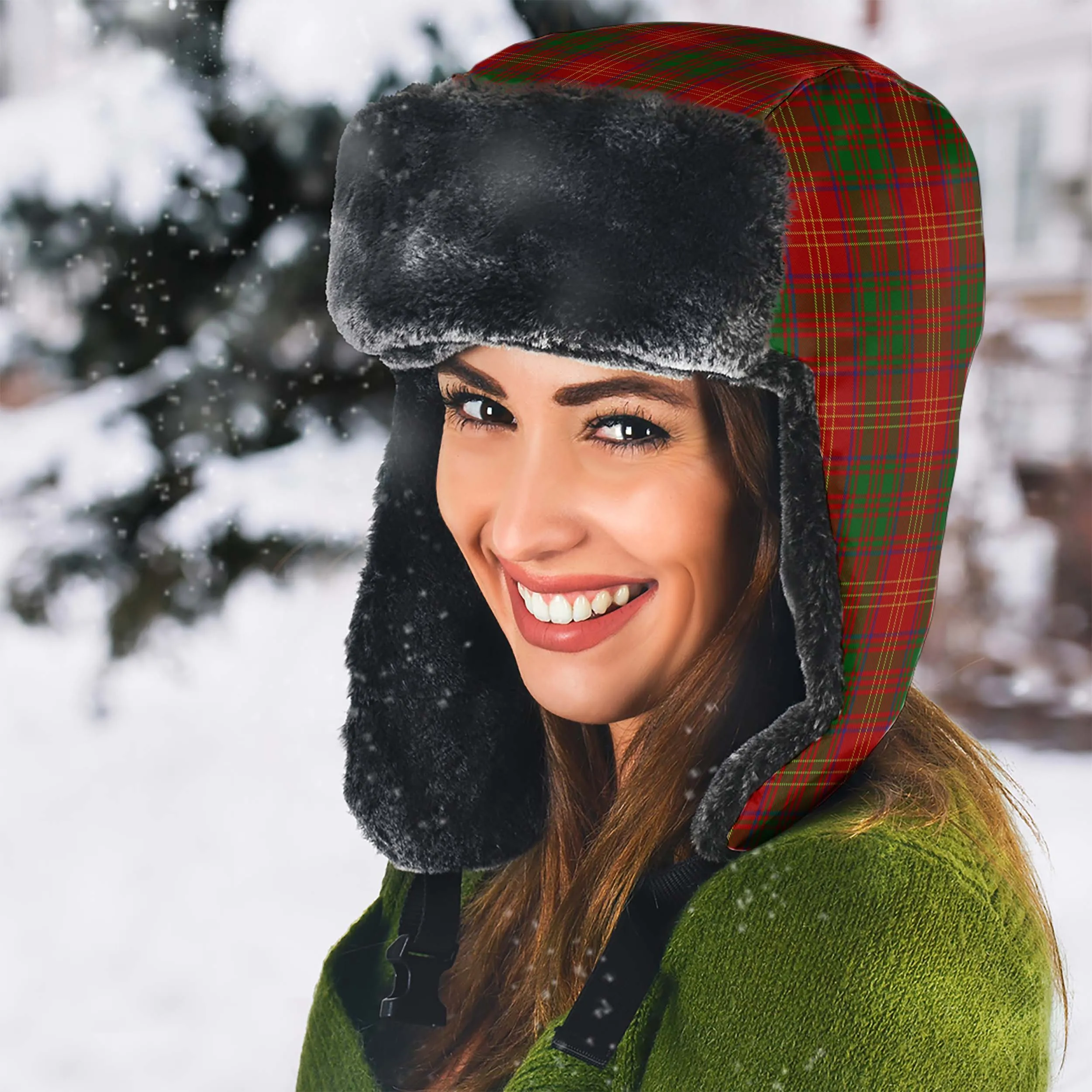 Burns Tartan Winter Trapper Hat