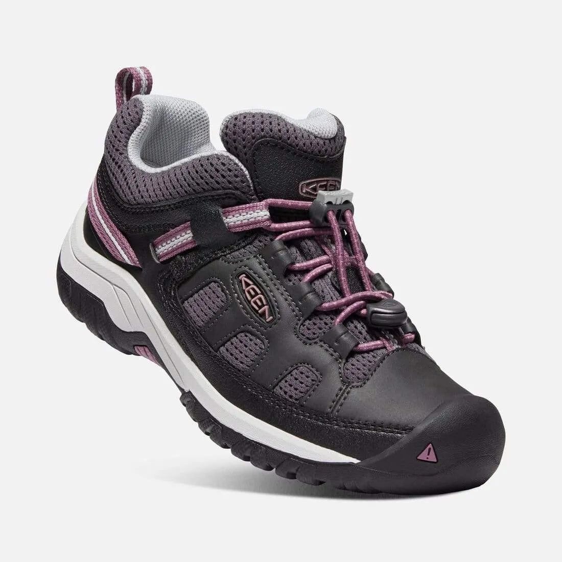 Keen Kids Targhee Low Hiking Shoes- Raven/ Tulipwood