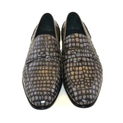 Men's penny loafers Retro slip on casual workwear dress shoes