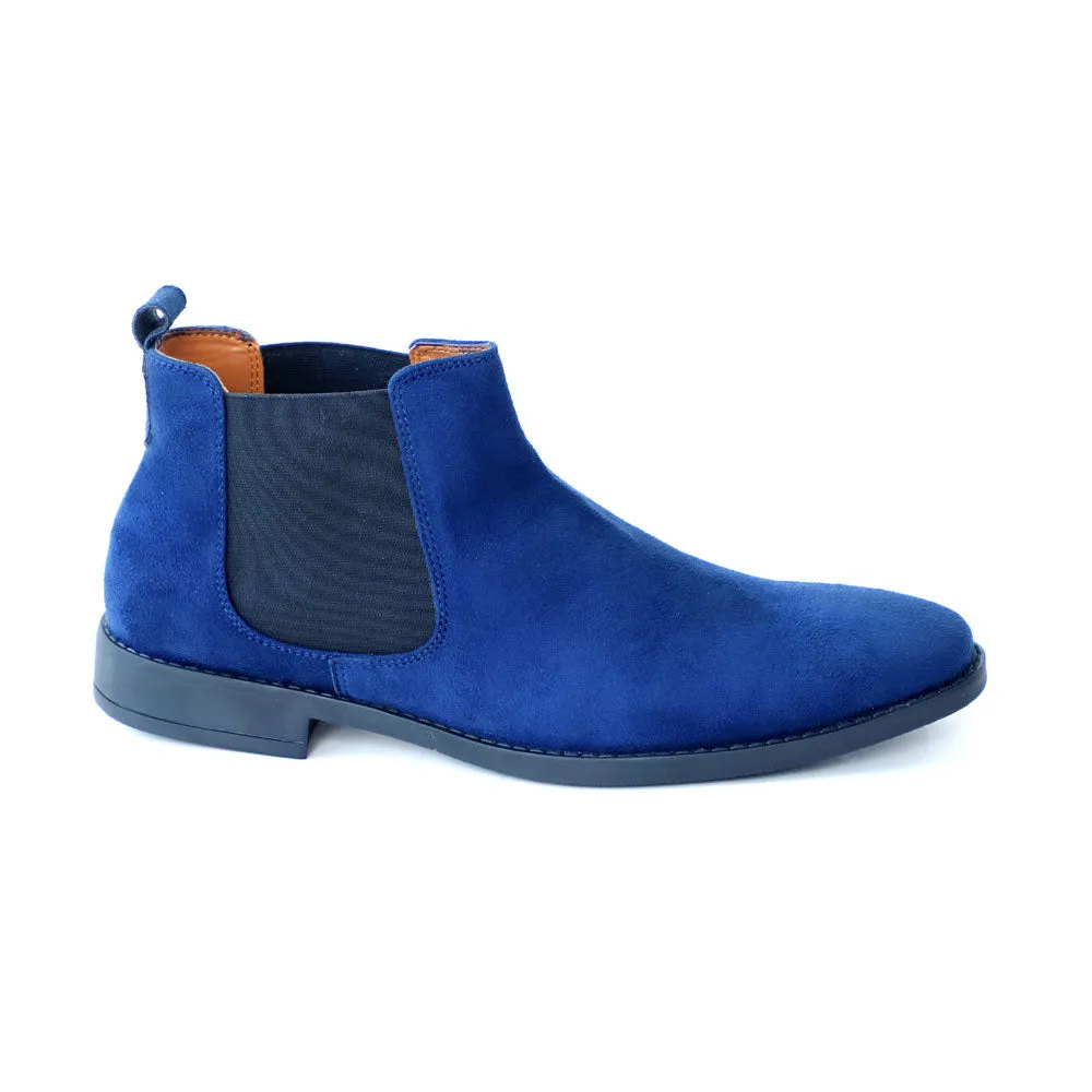 NICHE Blue Suede Chelsea Boots