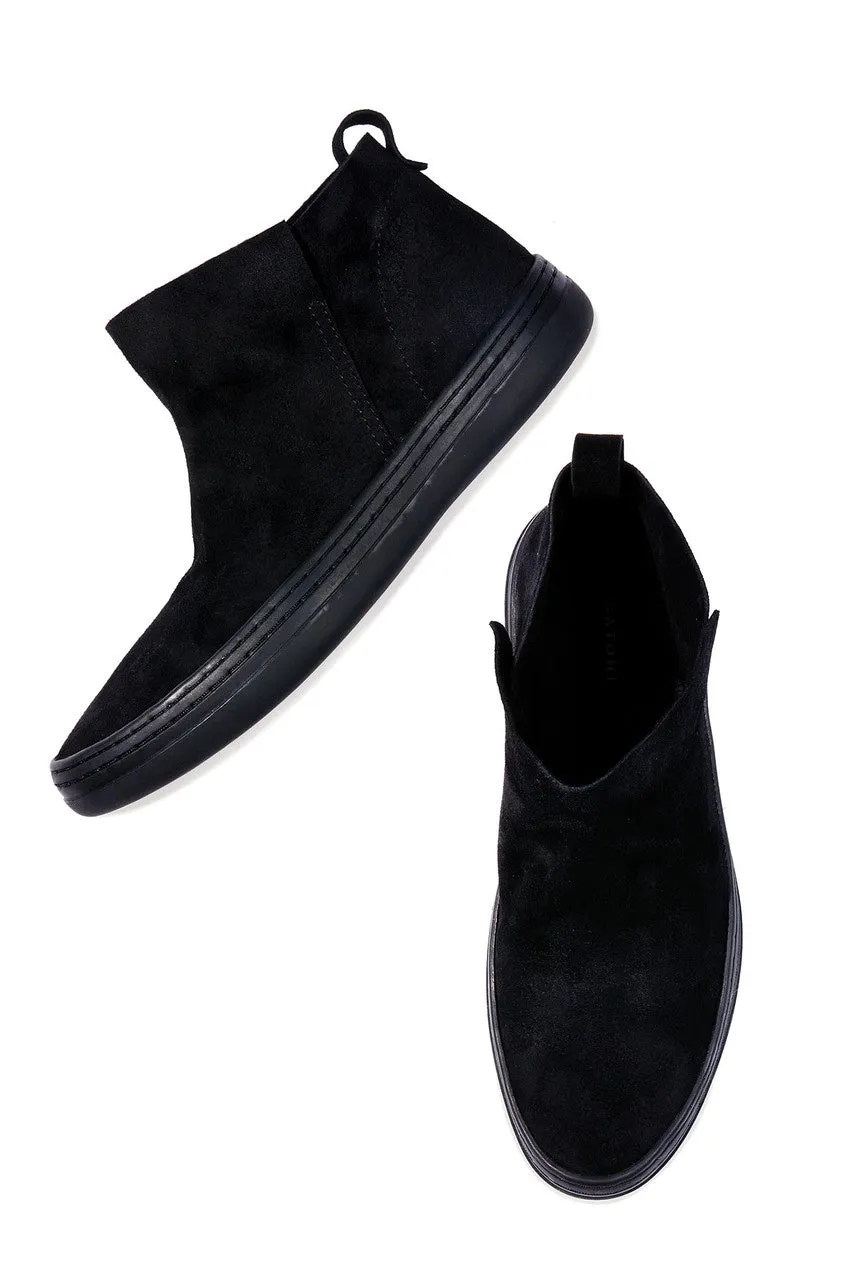Real Suede Sneaker Bootie