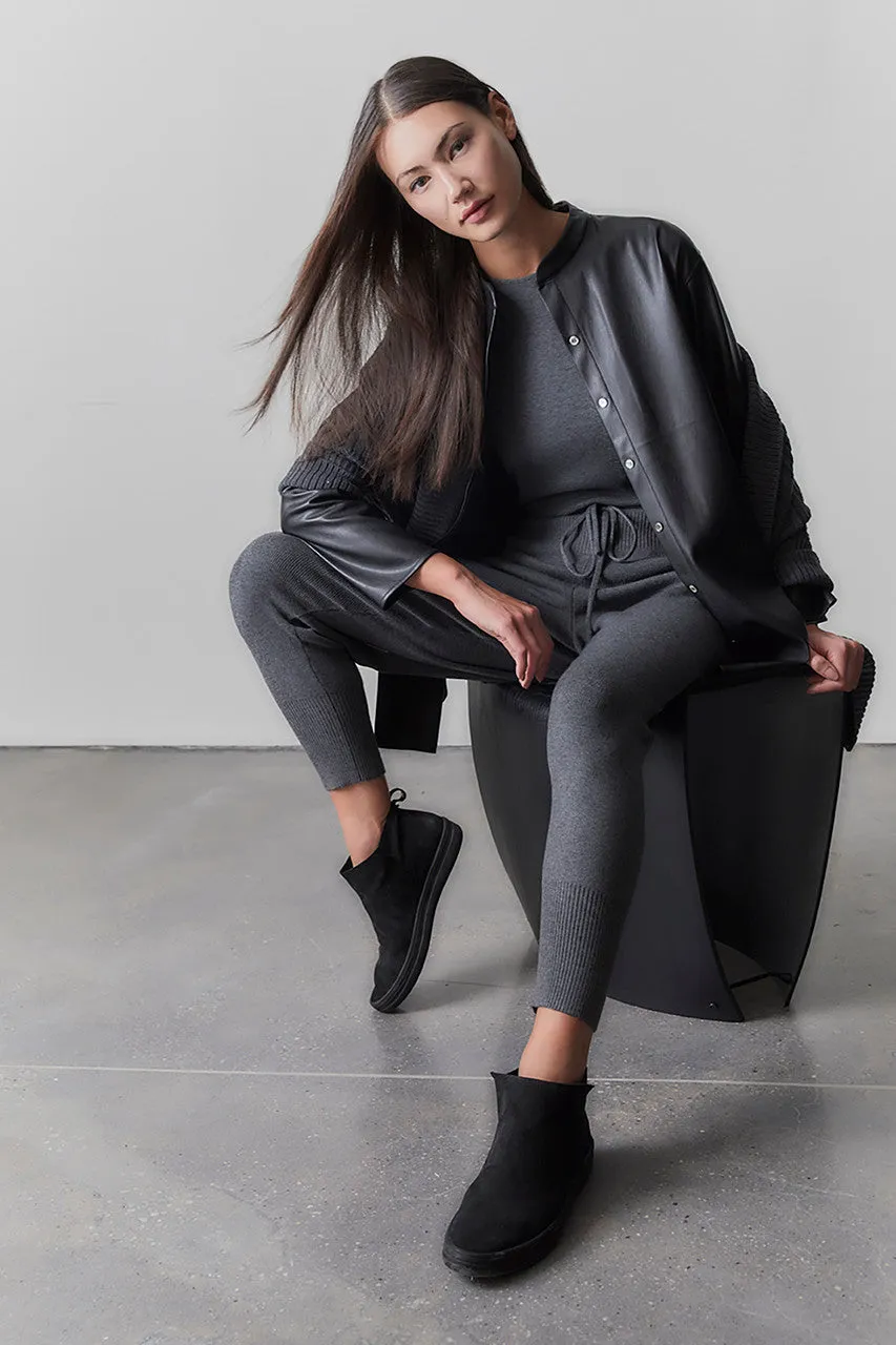 Real Suede Sneaker Bootie