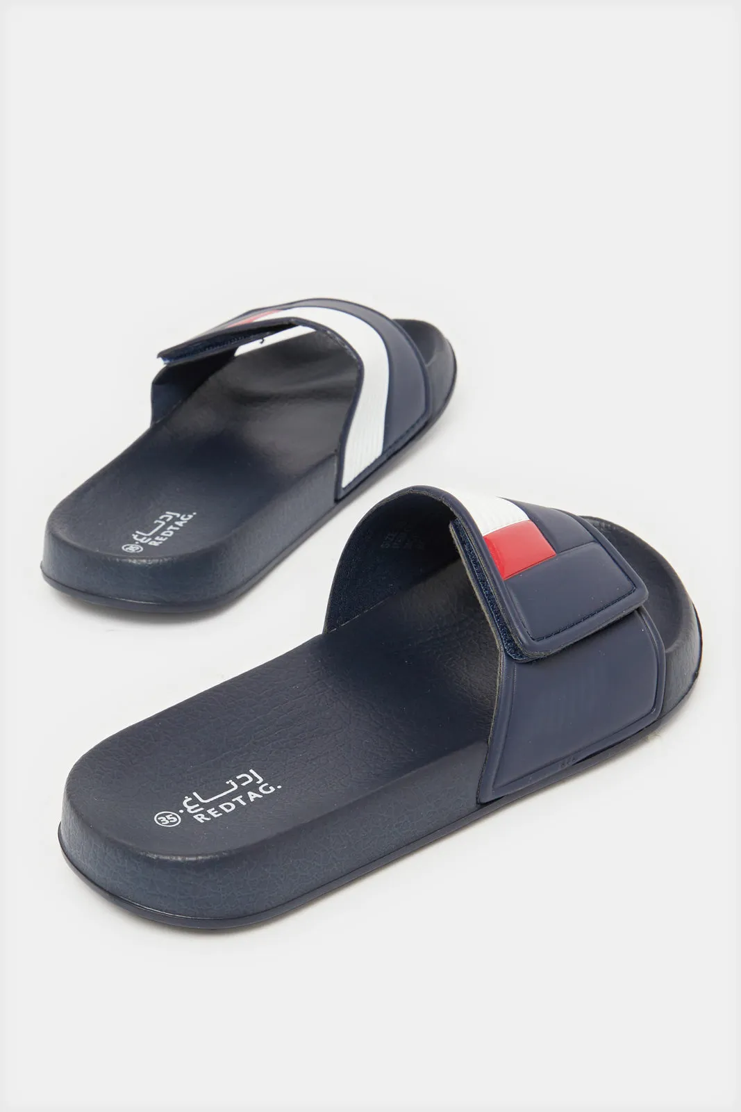 Senior Boys Navy Padded Slide
