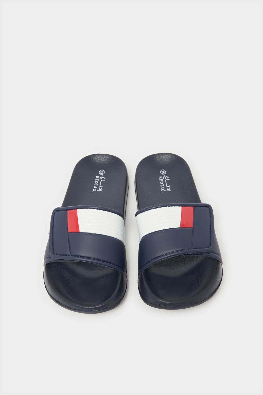 Senior Boys Navy Padded Slide