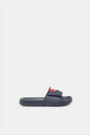 Senior Boys Navy Padded Slide