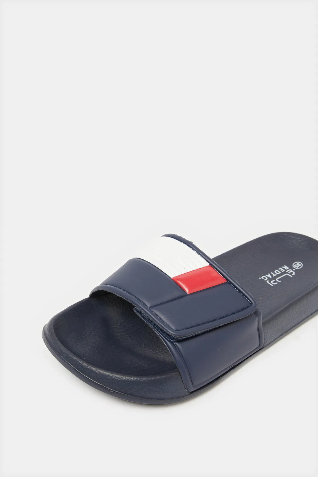 Senior Boys Navy Padded Slide