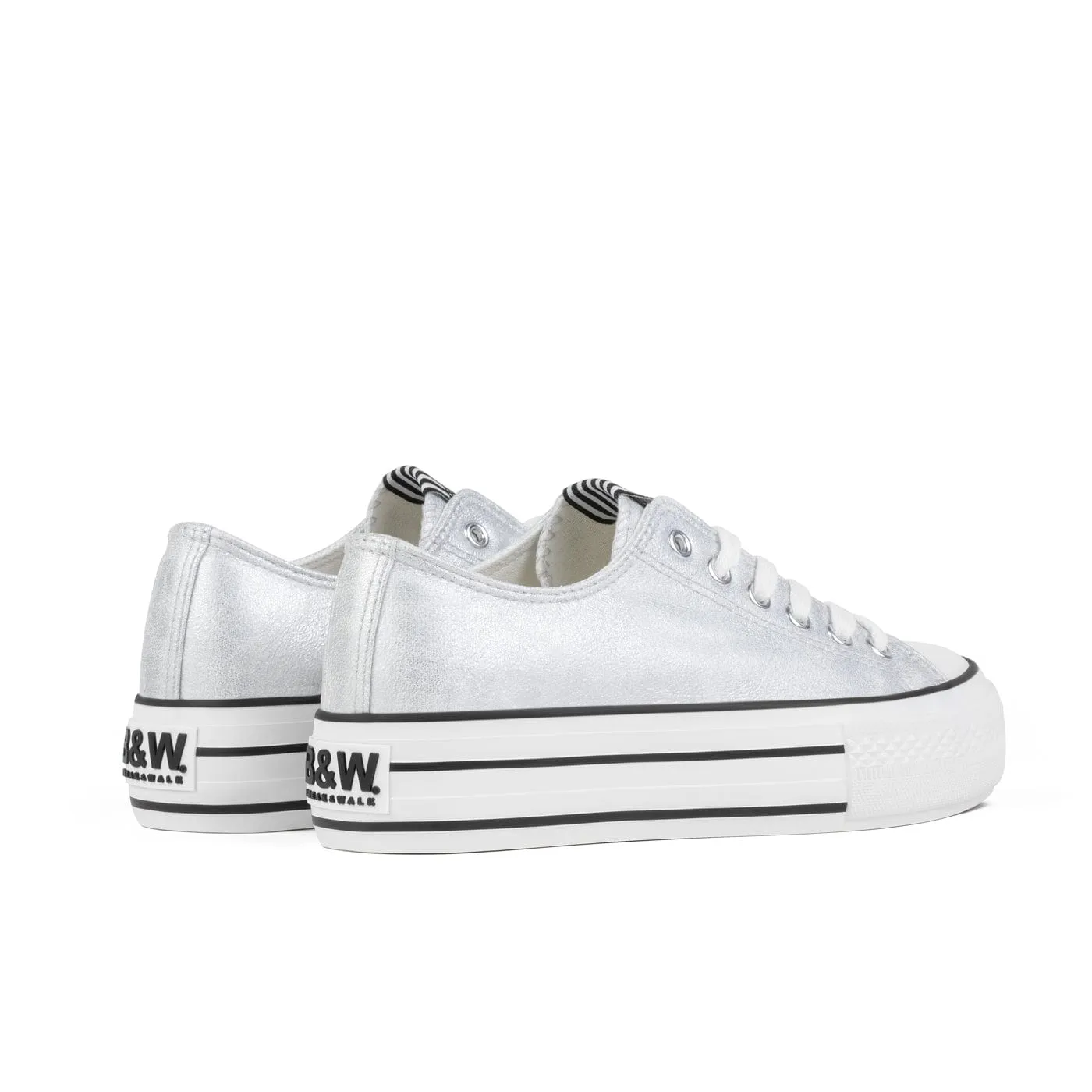 Sneakers Bay Platform Metallic Silver