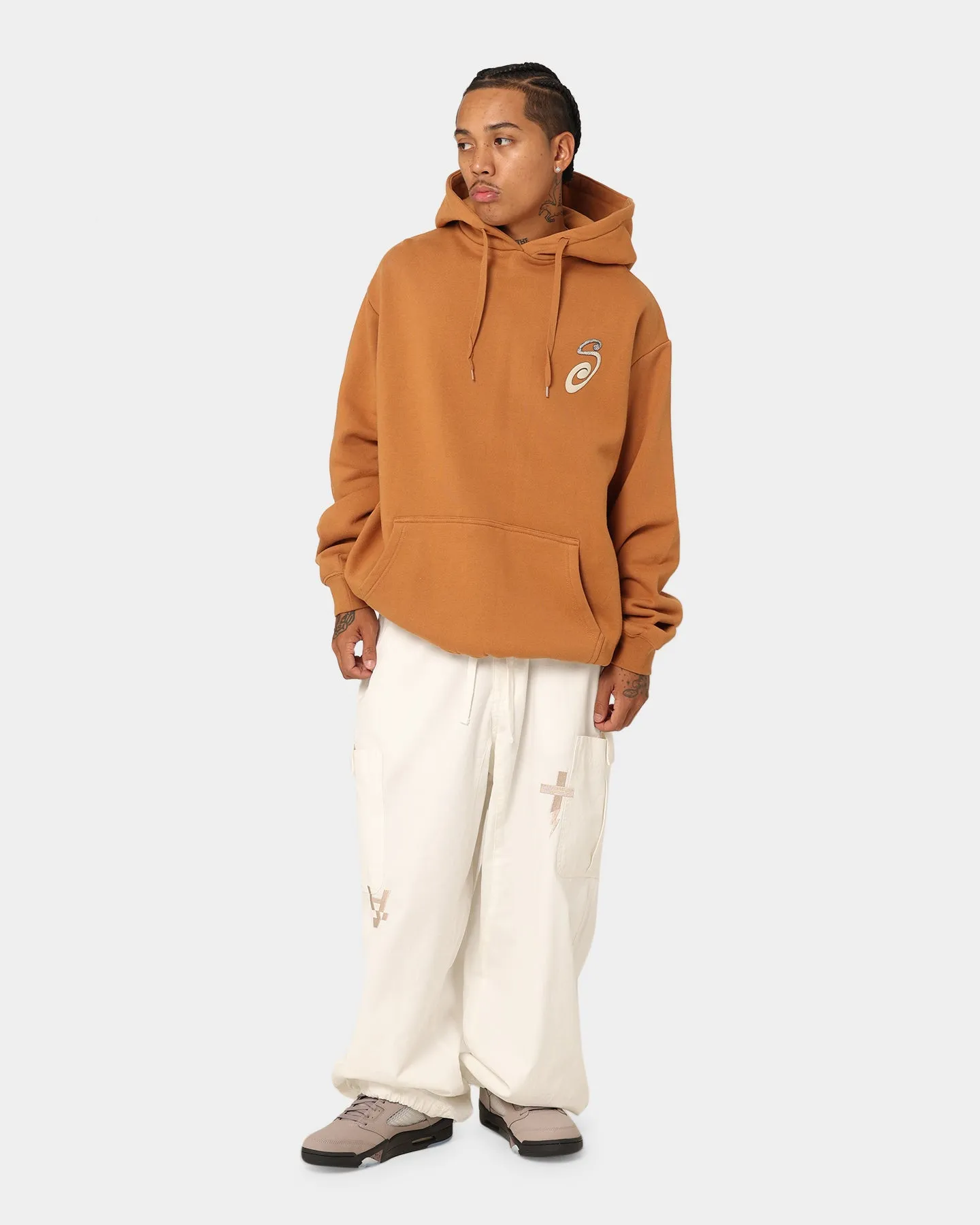 Stussy S IS Hoodie Almond