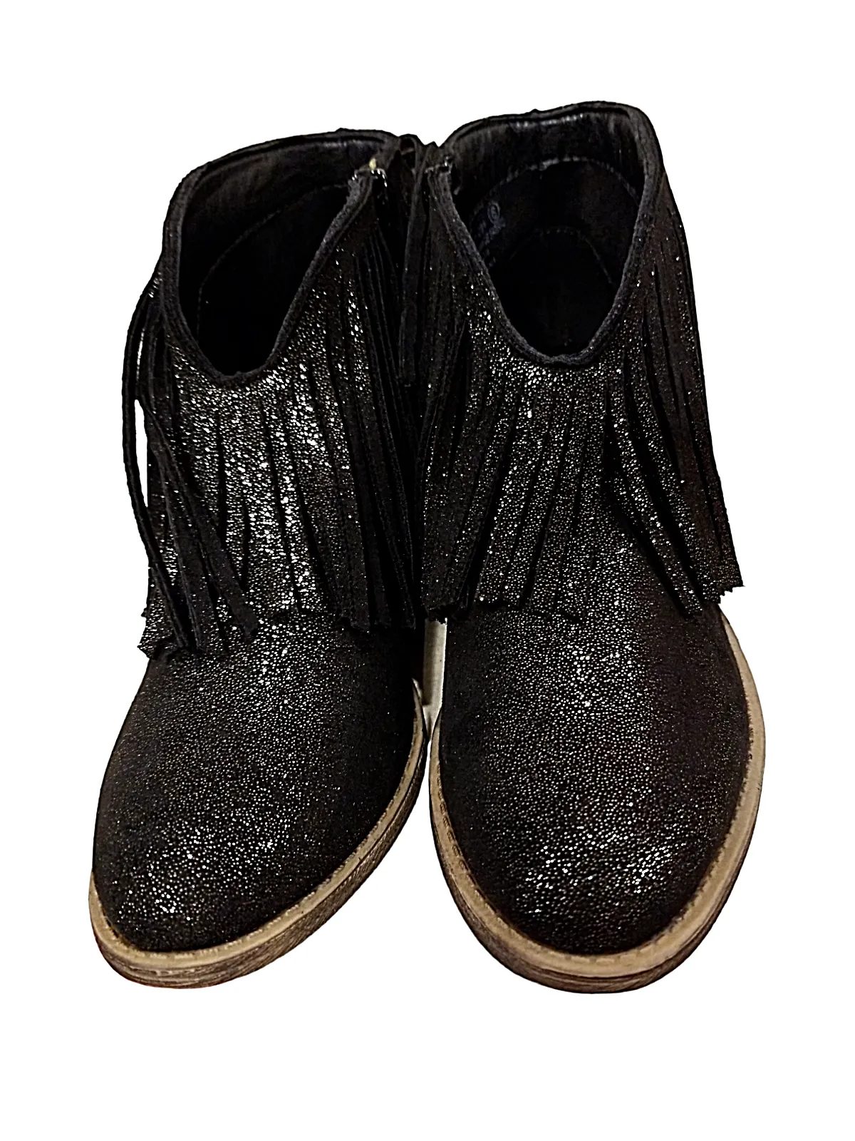 Very G Women's Late Night Fringe Bootie - Black VGLB0353